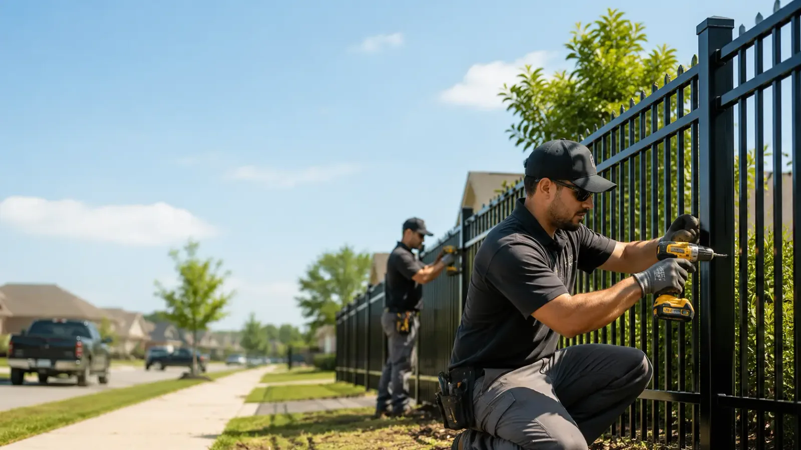 Metal Fence Installation in Rock Island, TX